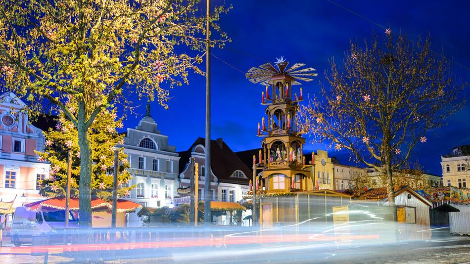 Cottbuser Weihnachtsmarkt vor Eröffnung