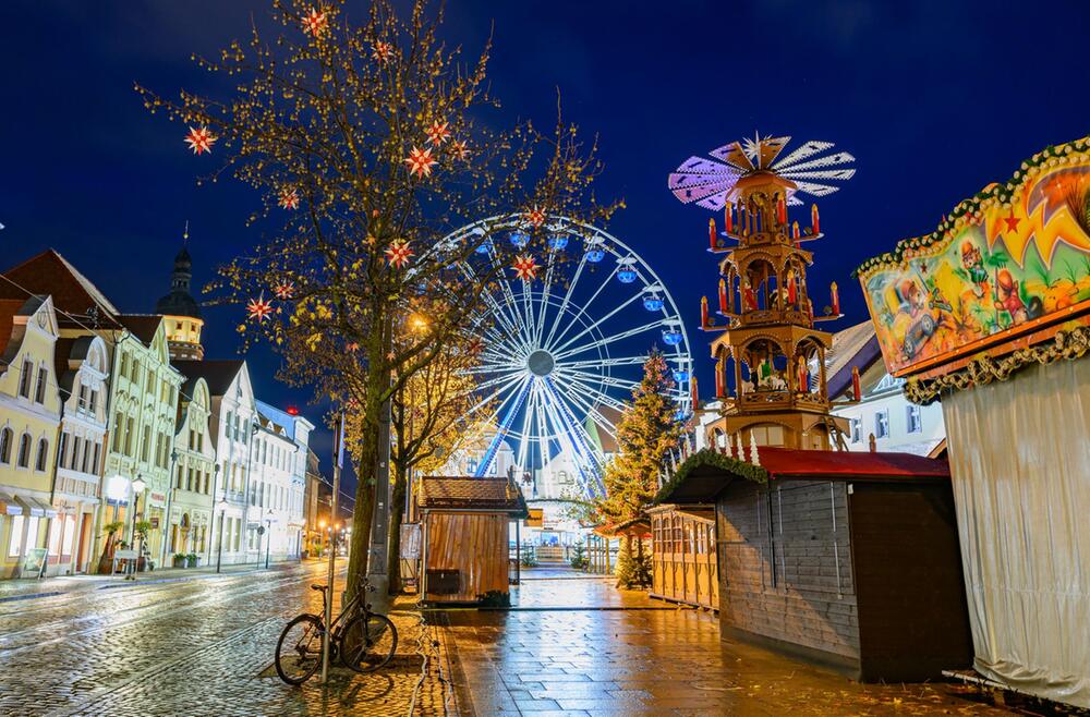 Cottbuser Weihnachtsmarkt vor Eröffnung