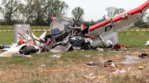 Nach dem Flugzeugabsturz mit zwei Toten in Südhessen