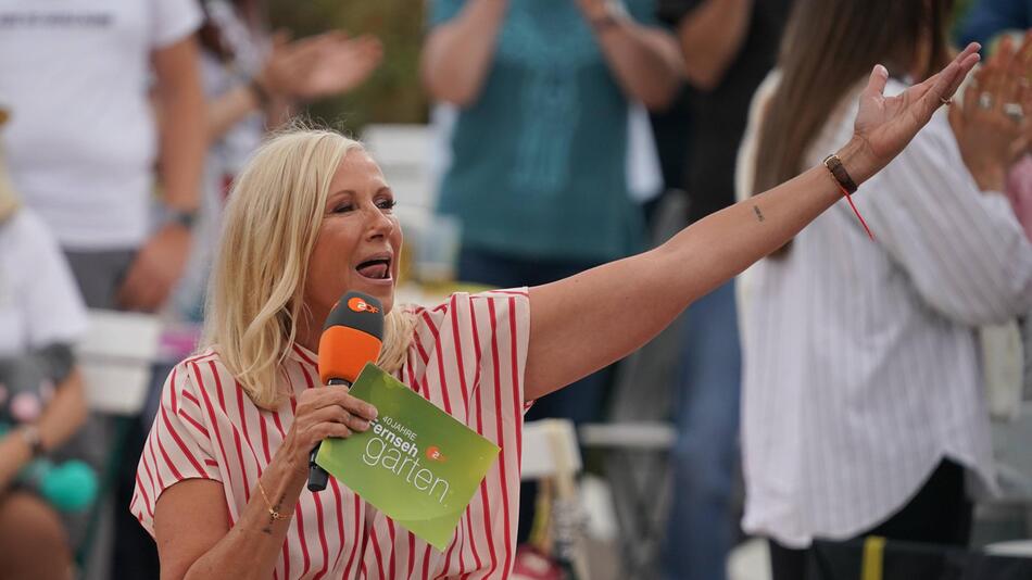 "Papa will Sex": Andrea Kiewel feiert Oktoberfest in Mainz