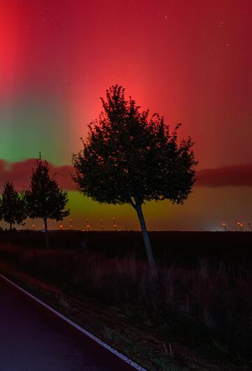 Polarlichter über Brandenburg