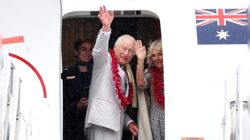 König Charles und Königin Camilla verabschieden sich von Samoa.