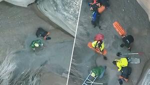 Albtraum beim Wandern: 33-Jähriger steckt im Treibsand fest – Drohne filmt Rettung