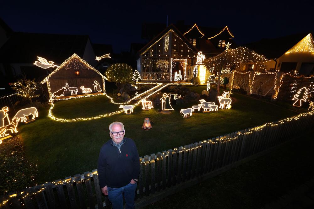 Weihnachtshaus in Bayern