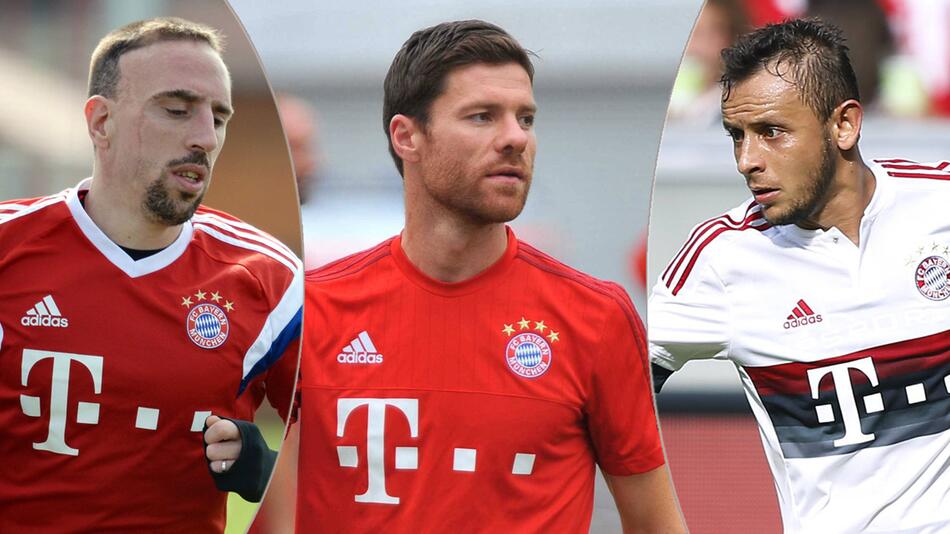 Franck Ribéry, Xabi Alonso und Rafinha