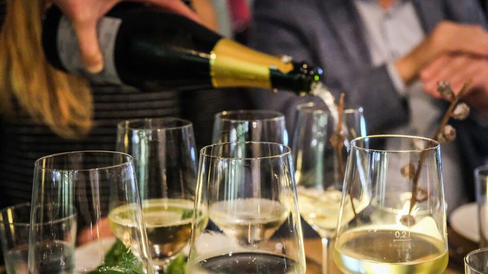 Weinprobe im Restaurant