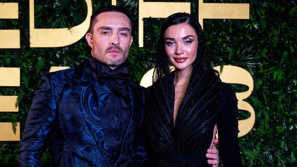 Frisch verlobt: Ed Westwick und seine Partnerin Amy Jackson.