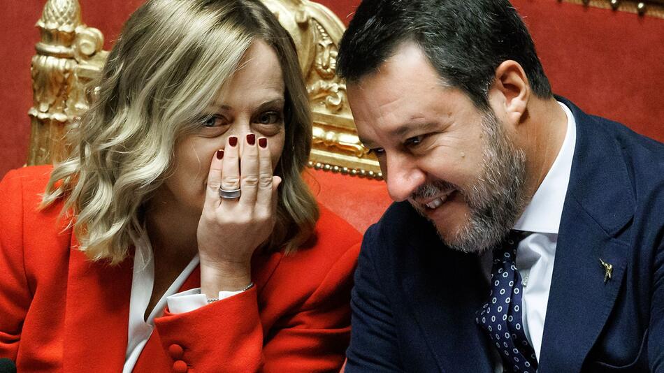 Giorgia Meloni und Matteo Salvini