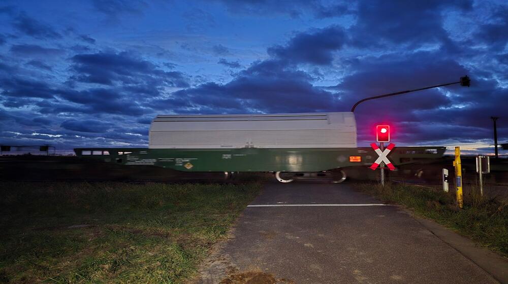 Castor-Transport auf dem Weg nach Philippsburg