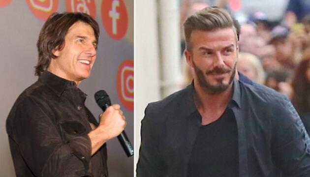 Tom Cruise und David Beckham verfolgten gestern das CL-Finale in München.